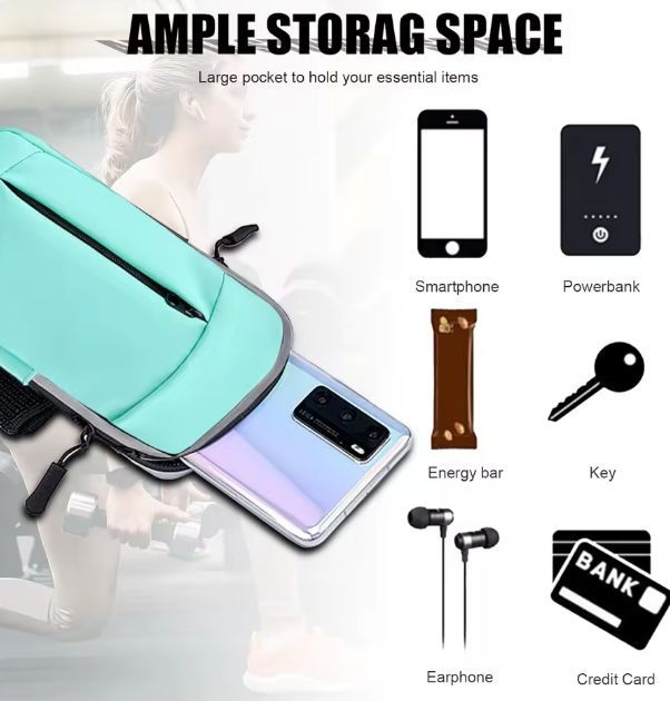 Waterproof Sports Armband Phone Holder for Running, Hiking & Fitness