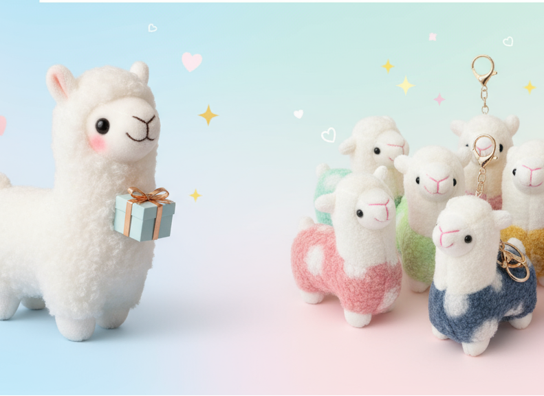 Llama Bag Charm Banner